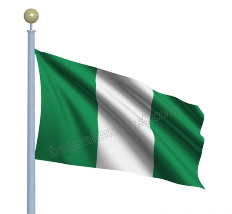 Nijerya Devleti Gönder Bayrağı 70X105 Cm