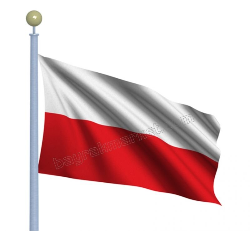 Polonya Devleti Gönder Bayrağı 70X105 Cm