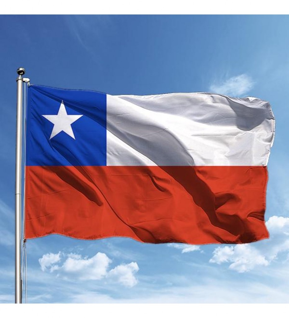 Şili Devleti Gönder Bayrağı 70X105 Cm