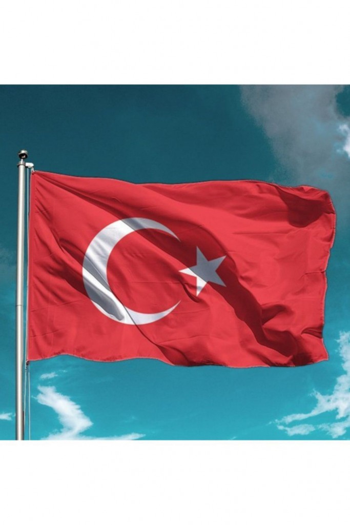 Türk Bayrağı 100X150 Cm Raşel Kumaş -5 Adet