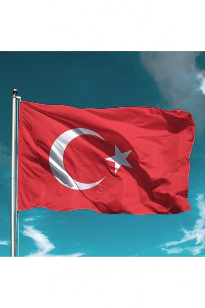 Türk Bayrağı 150X225 Cm Alpaka Kumaş- 5 Adet