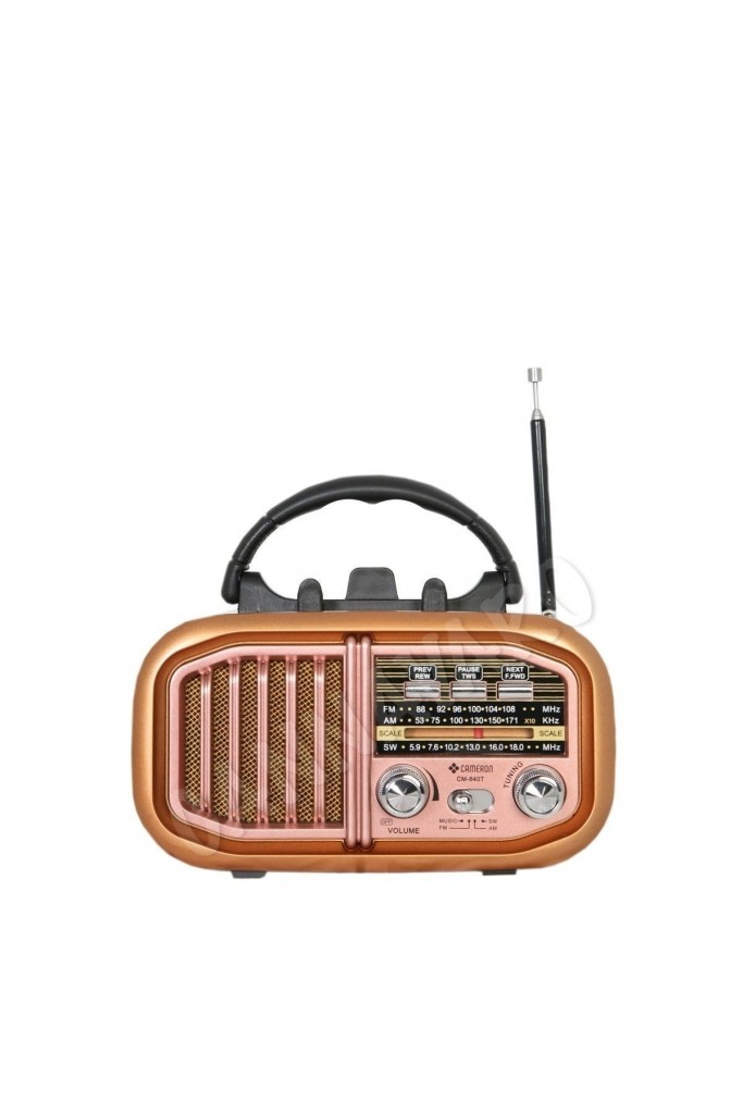 Cm-840T Nostalji̇k Radyo, 3 Band, Usb Ve Tf Kartli, Pi̇lli̇ Ve Şarjli Müzi̇k Kutusu