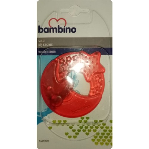 Bambino Figürlü Sulu Diş Kaşıyıcı P0658 - Kırmızı
