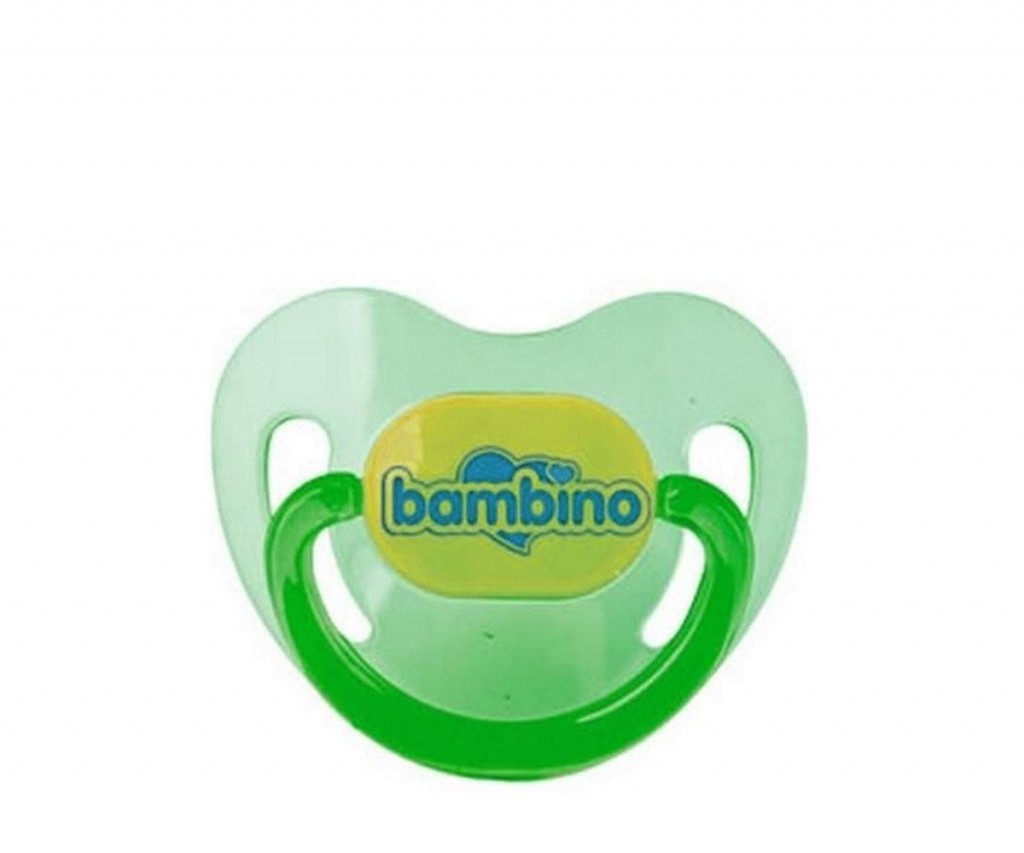 Bambino Renkli Damaklı Emzik 0-6 Ay - Yeşil