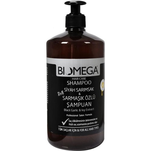 Biomega Siyah Sarımsak & Sarmaşık Özlü Şampuan 1000 Ml