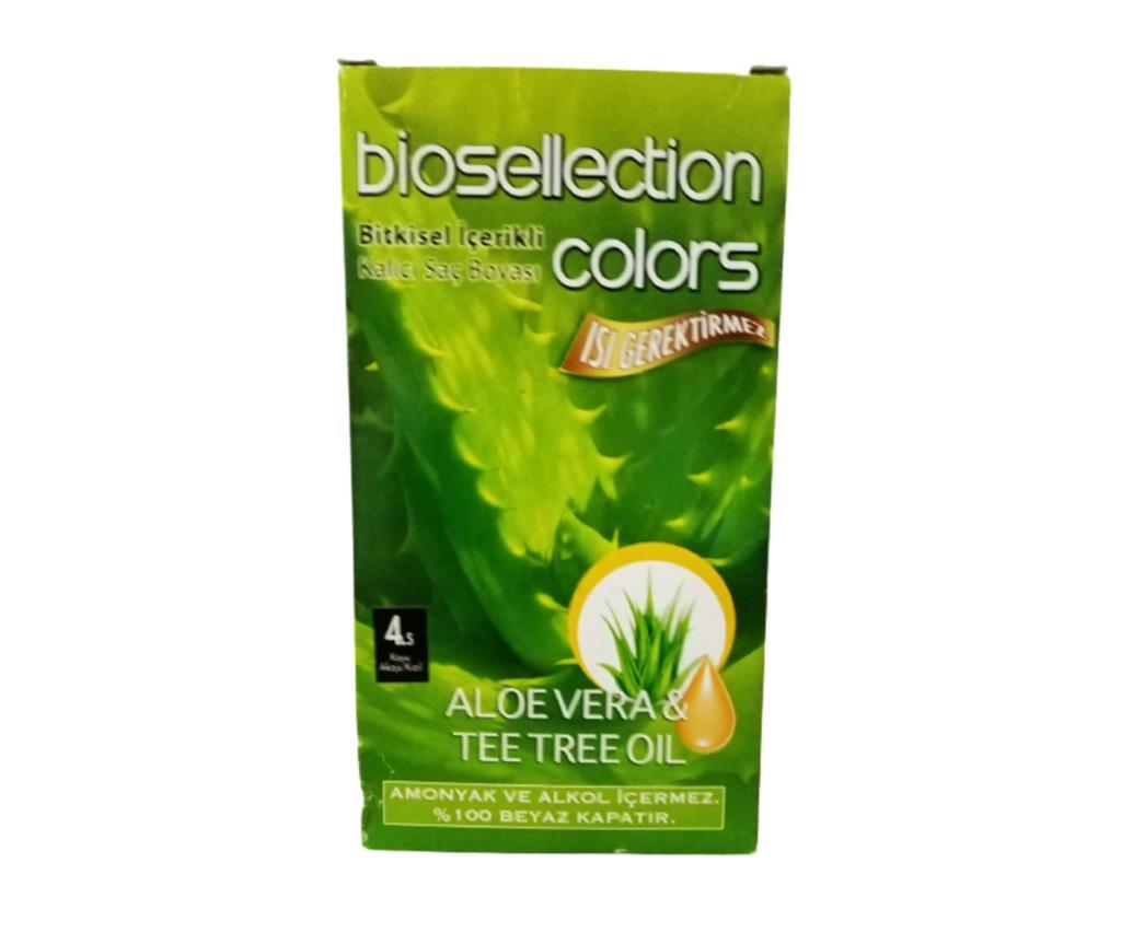 Biosellection Bitkisel İçerikli Kalıcı Saç Boyası 4.5 - Koyu Akaju Kızıl