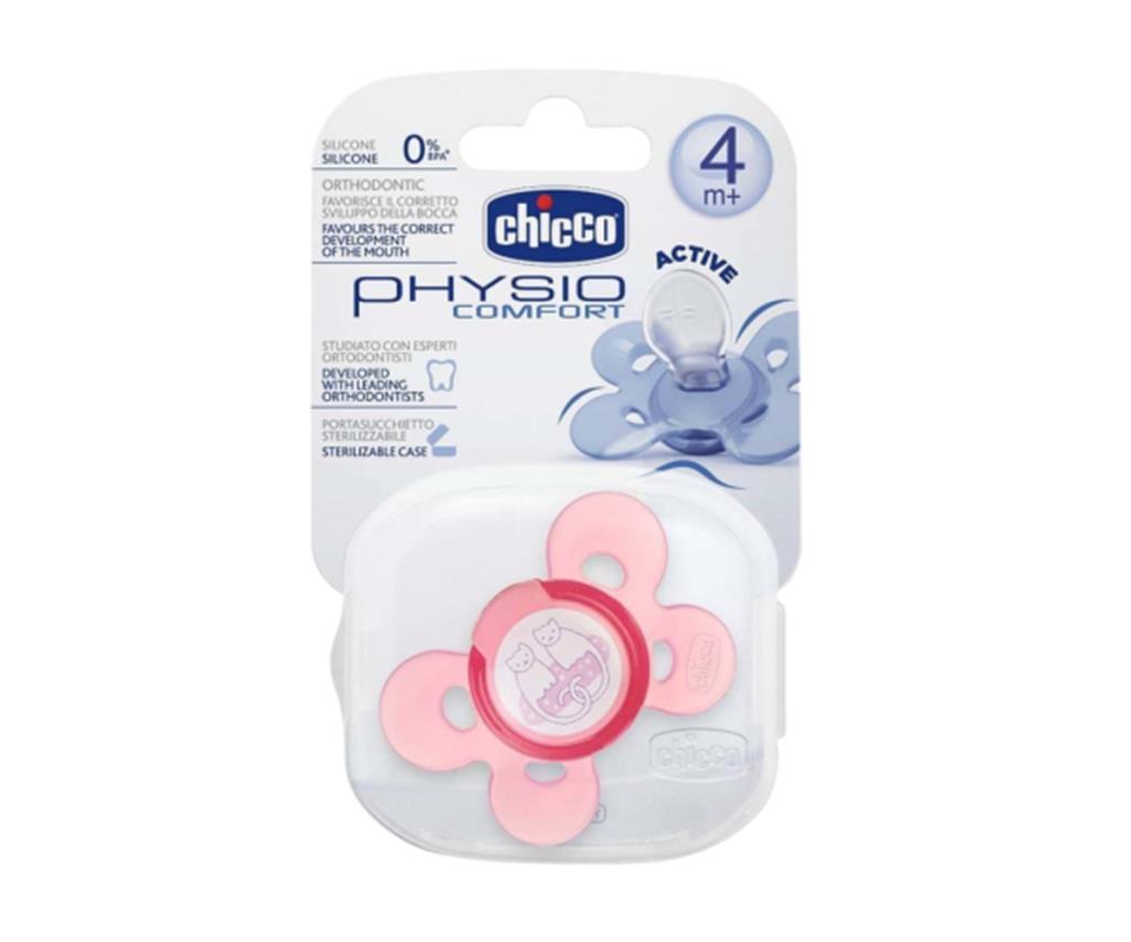 Chicco Physio Comfort Silikon Emzik Kız 4 Ay+ Tekli