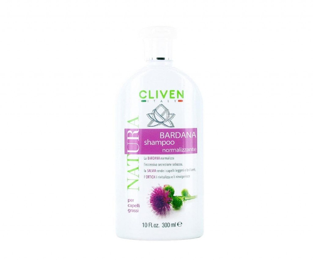 Cliven Natura Bardana Shampoo Doğal Yağlı Saçlar İçin Şampuan 300 Ml