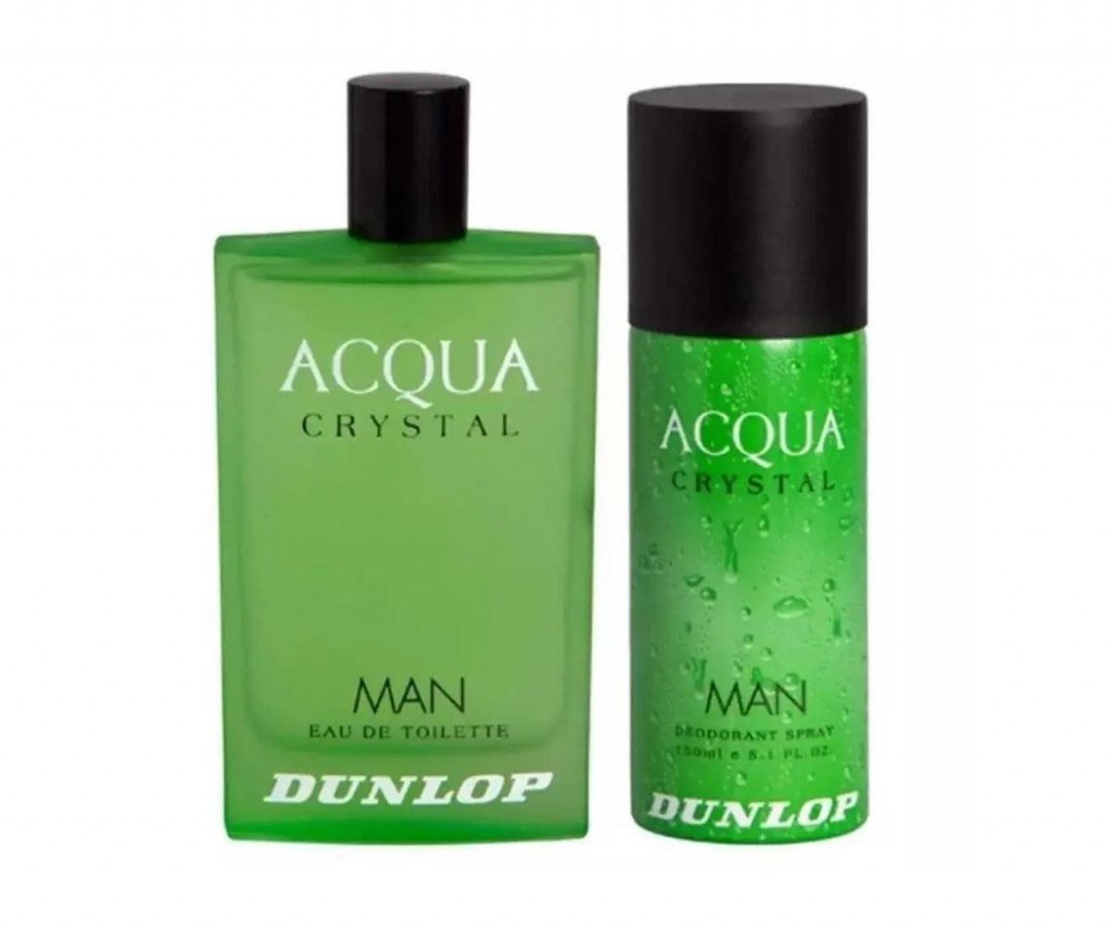 Dunlop Acqua Crystal Edt 100 Ml Erkek Parfüm & 150 Ml Deodorant Set