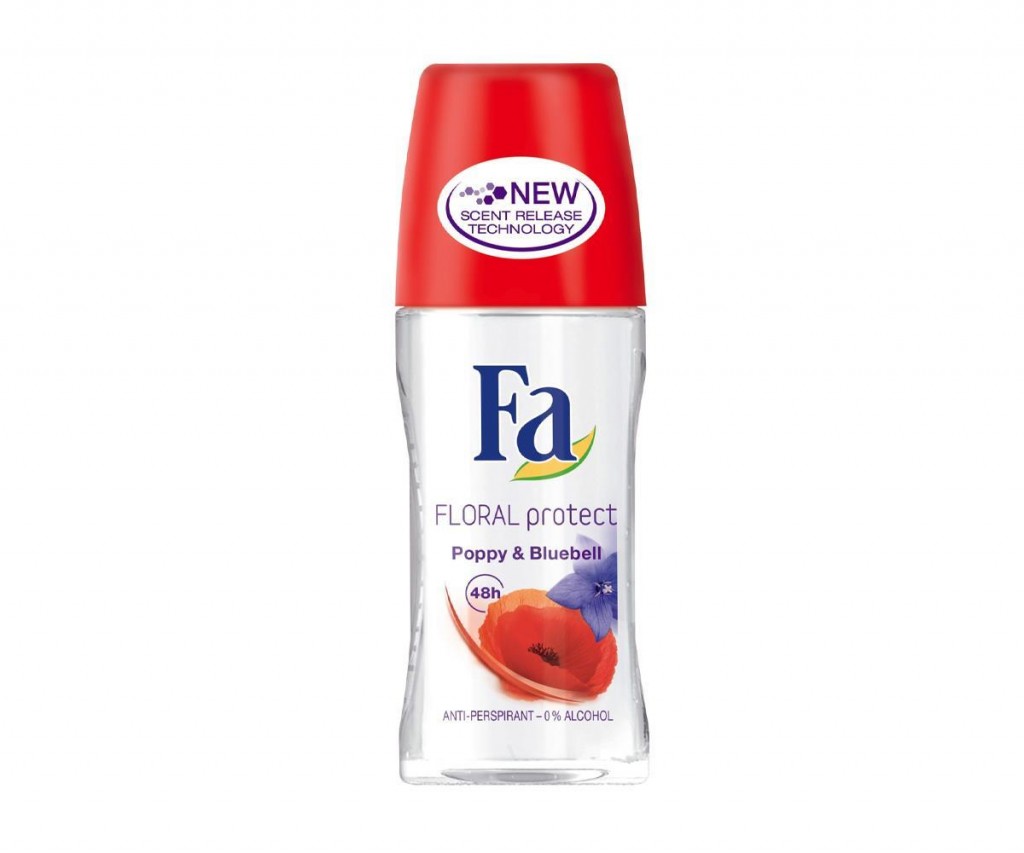 Fa Roll-On Floral Protect Poppy  Bluebell 50Ml