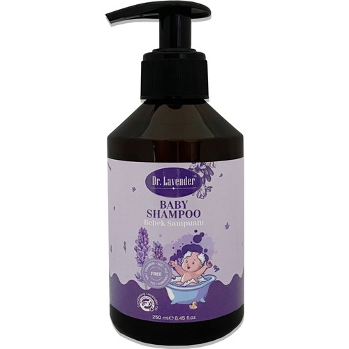 Dr. Lavender Lavanta Yağlı Bebek Şampuanı 250 Ml Katkısız Saf Rahatlatıcı Lavanta Yağlı Bebek Şampuanı