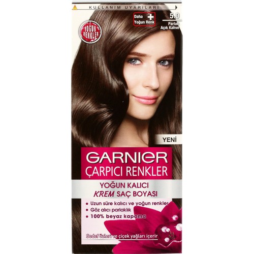 Garnier Çarpıcı Renkler 5/0 - Parlak Açık Kahve Saç Boyası
