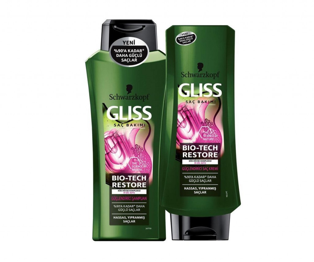 Gliss Bio-Tech Güçlendirici Şampuan 360 Ml + Gliss Bio-Tech Güçlendirici Saç Kremi 360 Ml