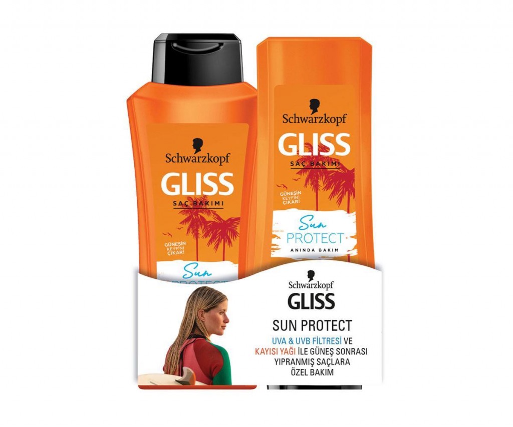 Gliss Sun Protect Koruyucu Şampuan 360 Ml + Saç Kremi 360 Ml