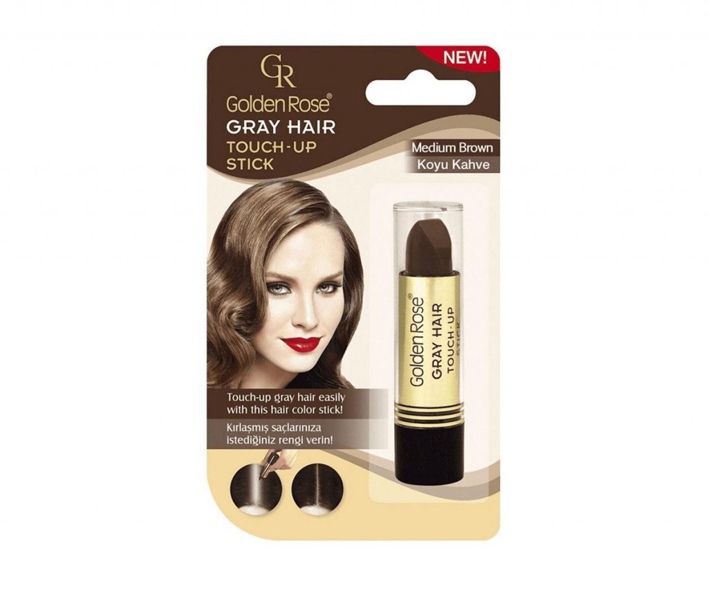 Golden Rose Gray Hair Touch-Up Beyaz Saç Kapatıcı Stick (Orta Kahve)