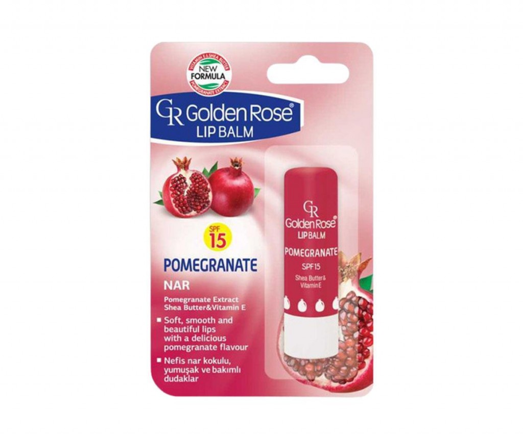 Golden Rose Lip Balm Pomegranate Spf 15