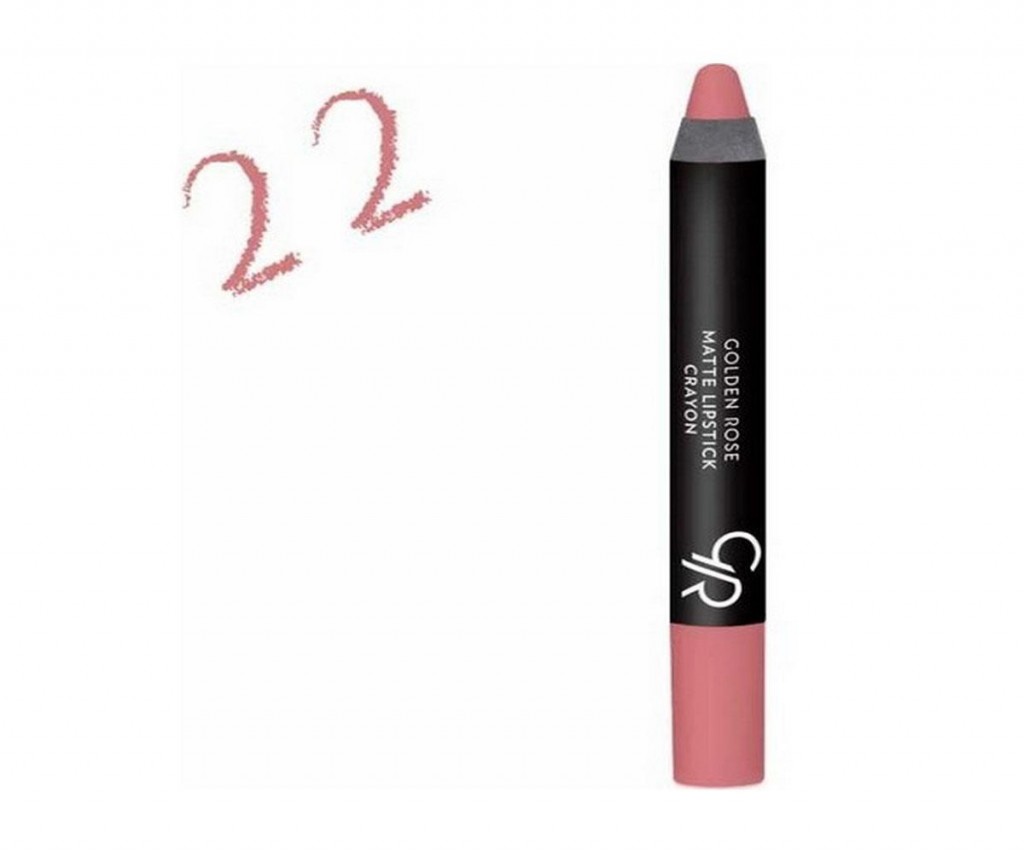 Golden Rose Matte Lipstick Crayon No:22