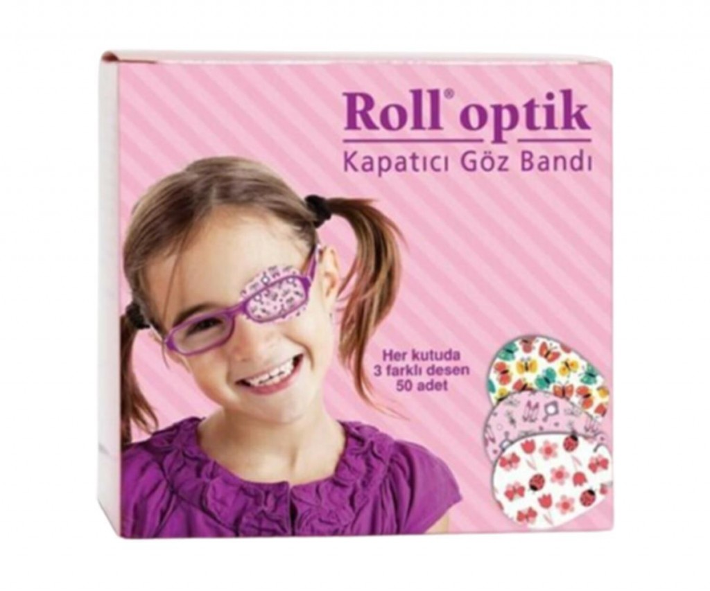 Kurtsan Roll Optik Kapatıcı Göz Bandı 50 Adet Kız