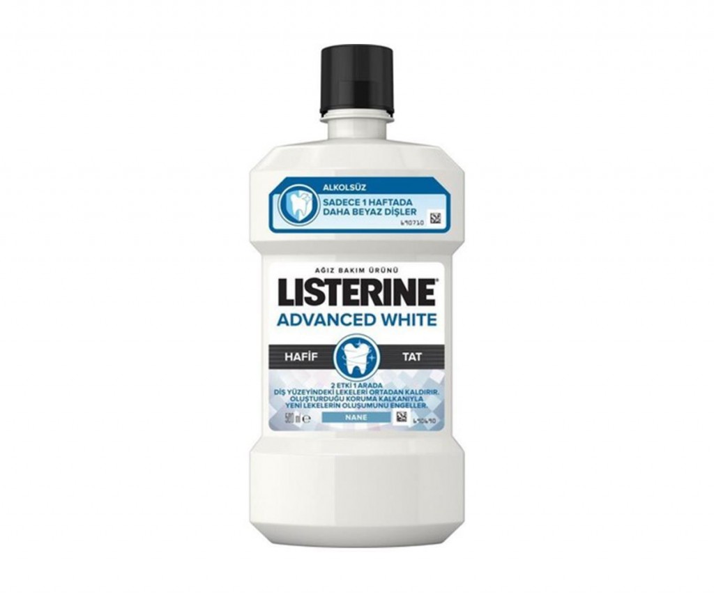 Listerine Advanced White Hafif Tat 500 Ml