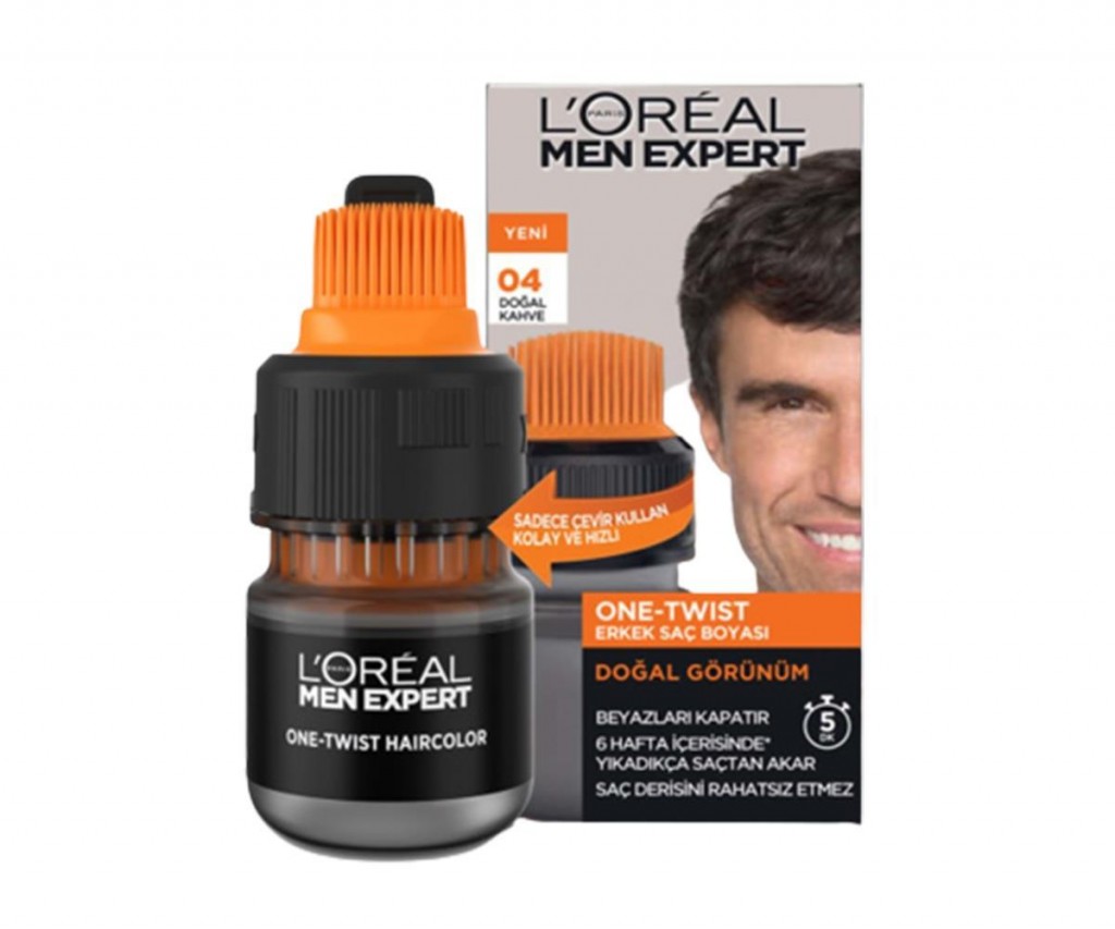 Loreal Men Expert One-Twist Erkek Saç Boyası Doğal Kahve 04