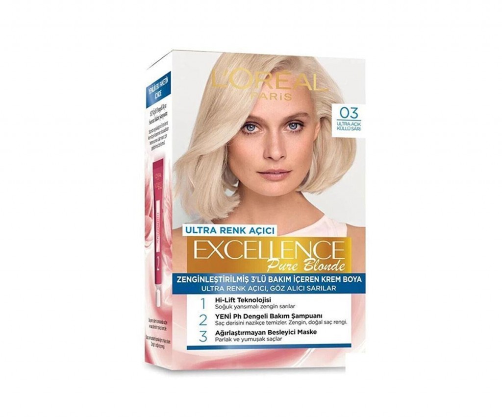 L'oréal Paris Excellence Creme Saç Boyası 03 Ultra Açık Küllü Sarı