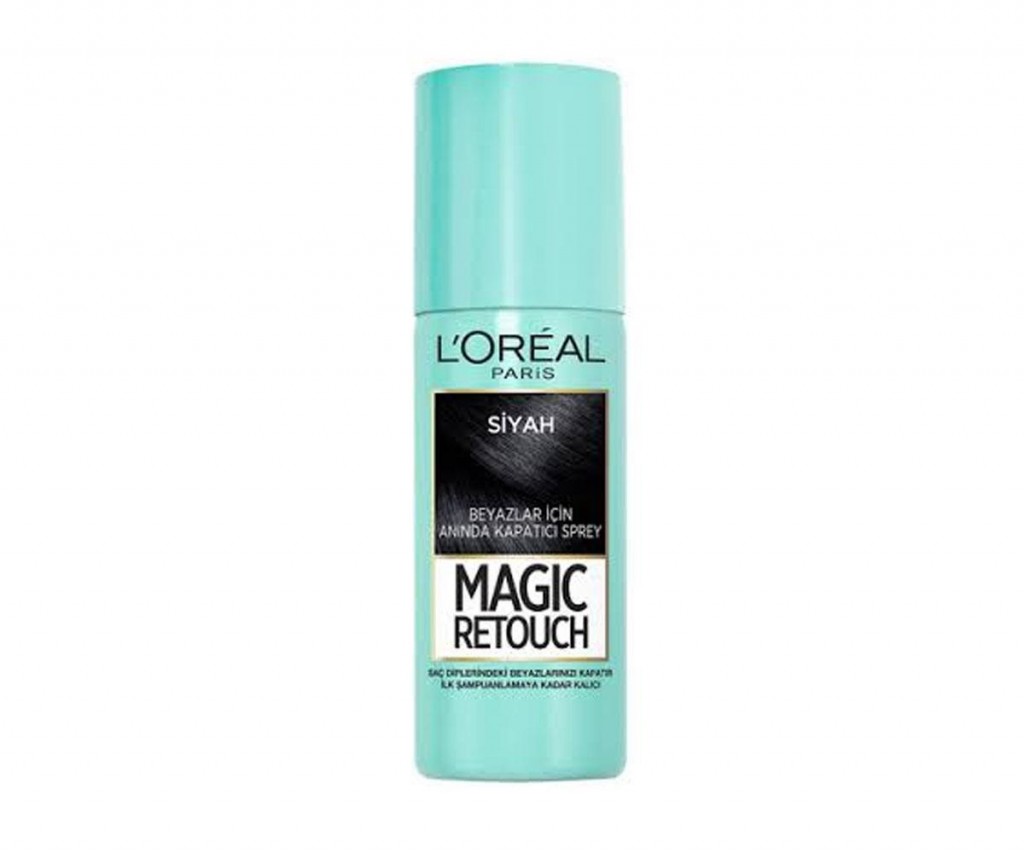 L'oréal Paris Magic Retouch Beyaz Dipleri Kapatıcı Sprey 75 Ml - Siyah