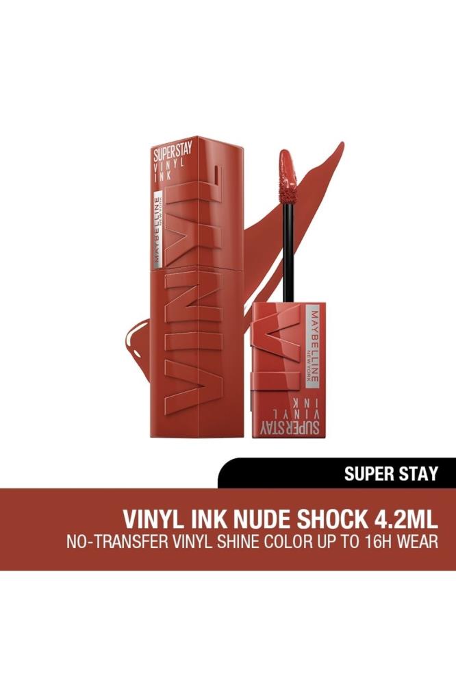 Maybelline Super Stay Vinyl Ink Uzun Süre Kalıcı Likit Parlak Ruj 130 Extra
