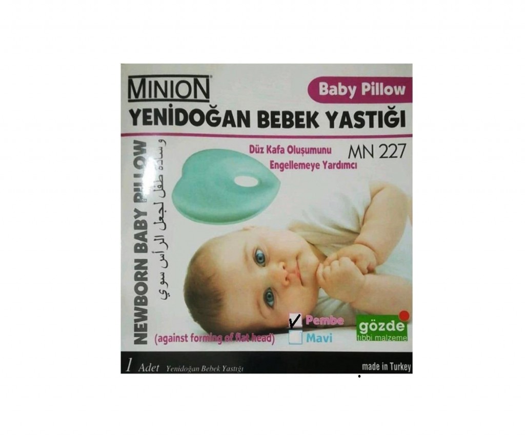 Minion Yenidoğan Bebek Yastığı Pembe