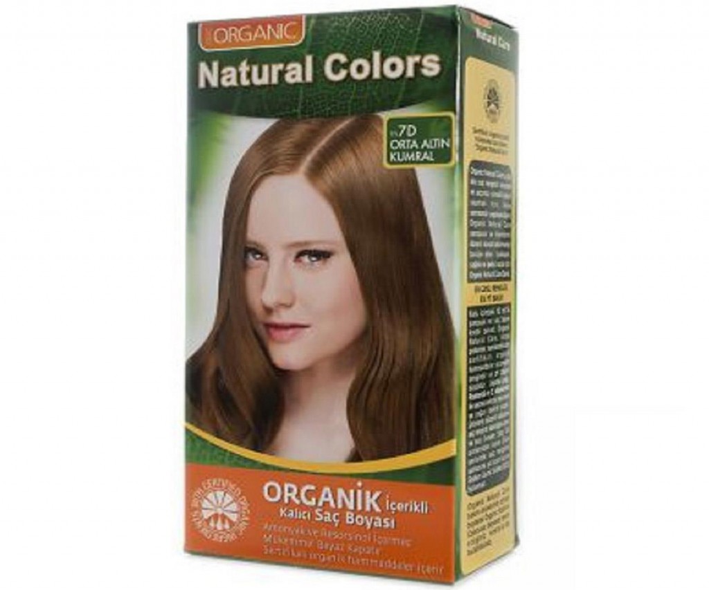 Natural Colors Orta Altın Kumral Saç Boyası 7 D