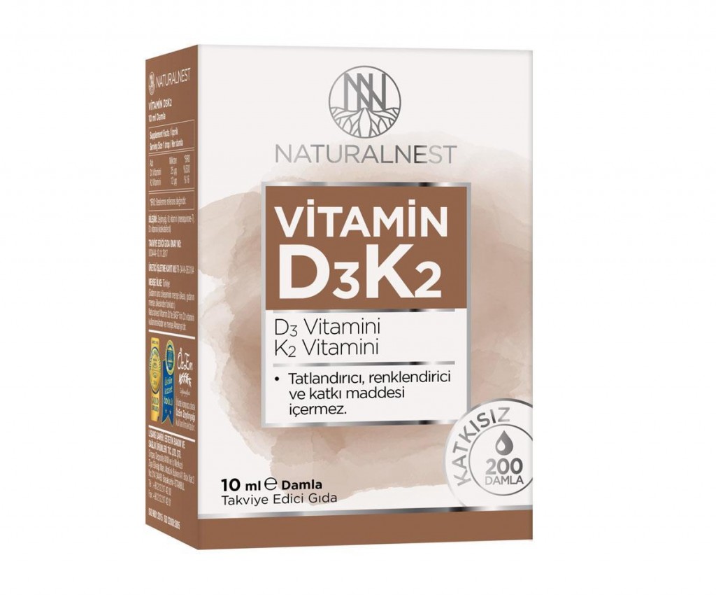 Natural Nest Vitamin D3 K2 Damla - 10 Ml