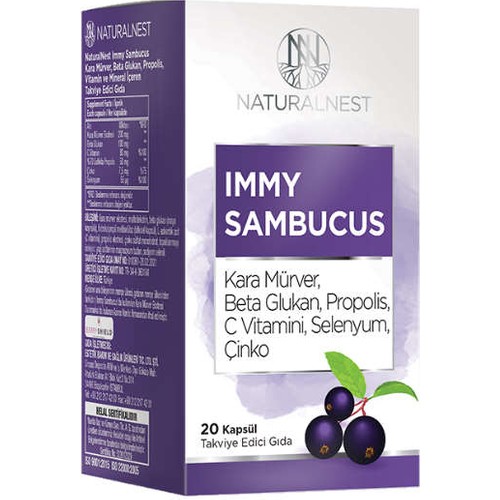 Naturalnest Immy Sambucus 20 Kapsül