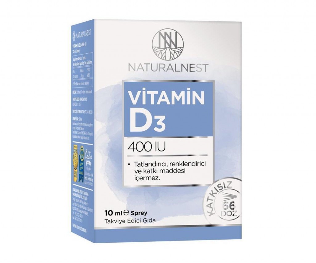 Naturalnest Vitamin D3 400 Iu 10 Ml Sprey