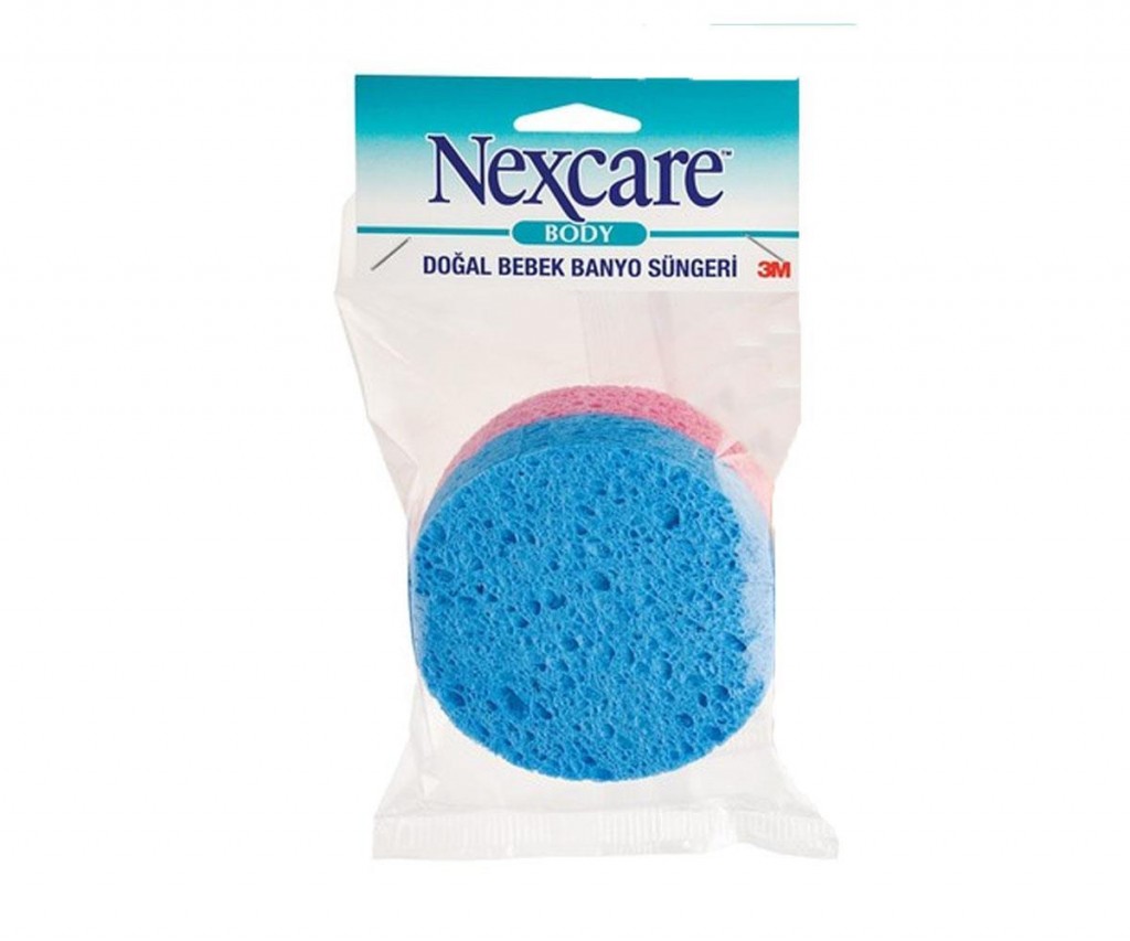 Nexcare Body Doğal Bebek Banyo Süngeri - Mavi Pembe