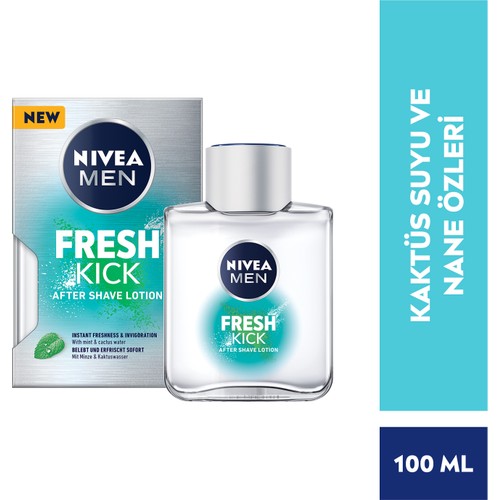 Nivea Men Cool Kick Fresh Tıraş Sonrası Losyon 100Ml, Serinleten Ferahlık