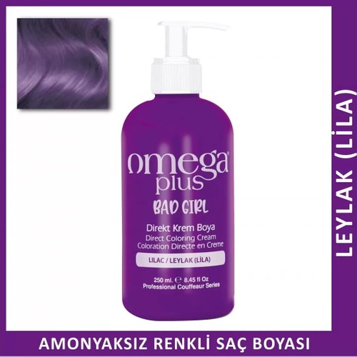 Omega Plus Bad Girl Lila Amonyaksız Renkli Saç Boyası 250 Ml