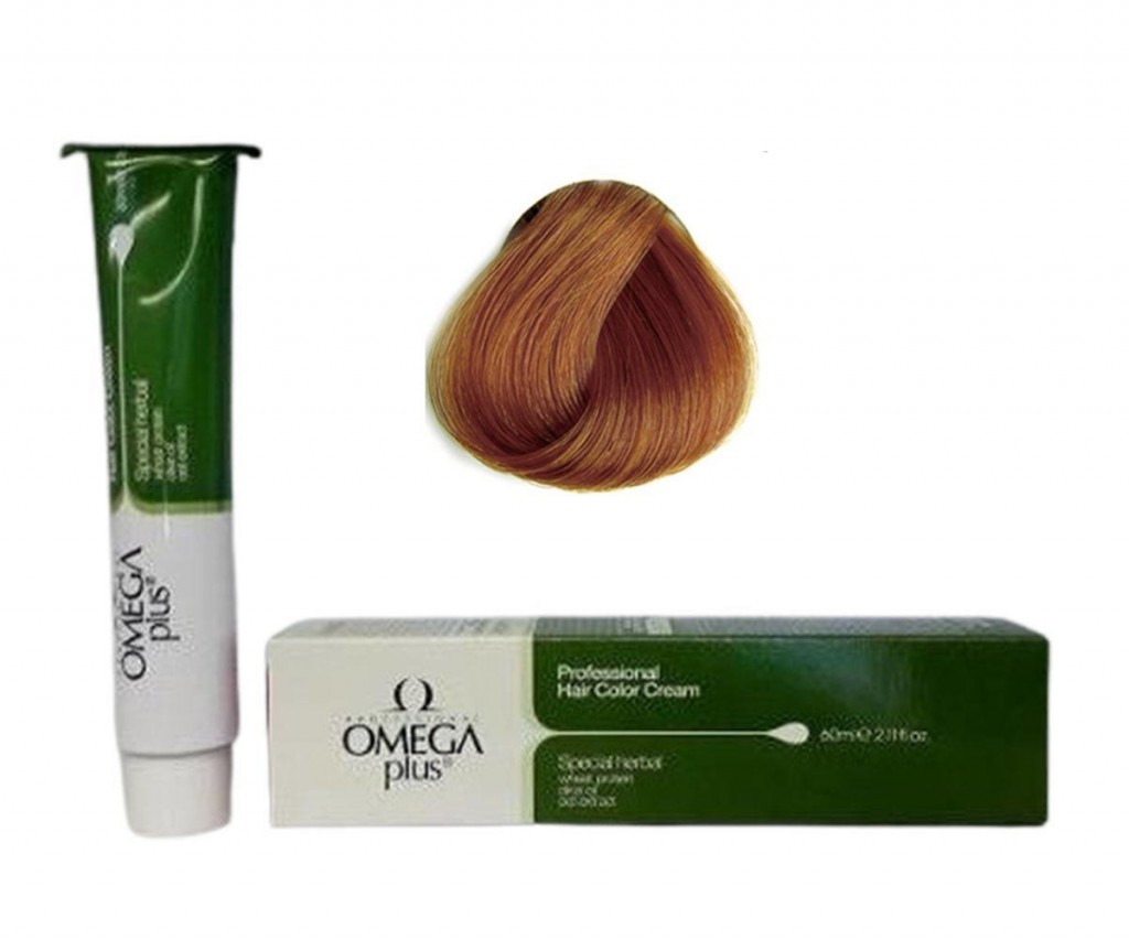 Omega Plus Color Professional Hair Color Cream 60 Ml 8/34 Sıcak Bakır