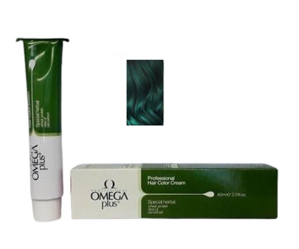 Omega Plus Color Professional Hair Color Cream 60 Ml  Saç Boyası Green Yeşil