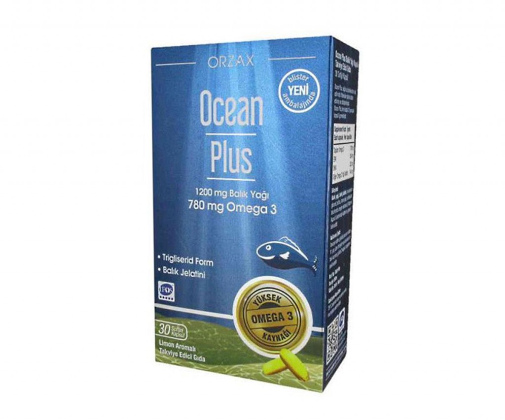 Orzax Ocean Plus 30 Kapsül Omega 3