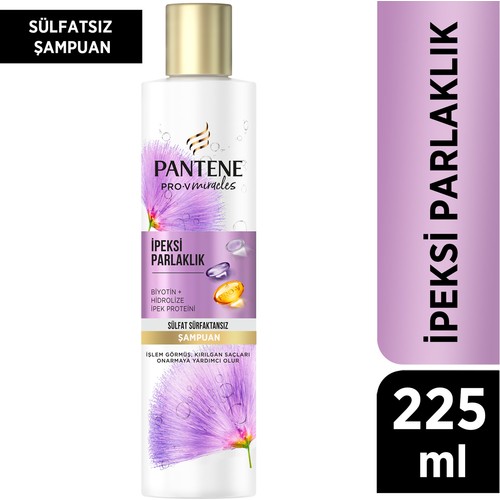 Pantene Pro-V Ipeksi Parlaklık Sülfatsız Şampuan 225Ml