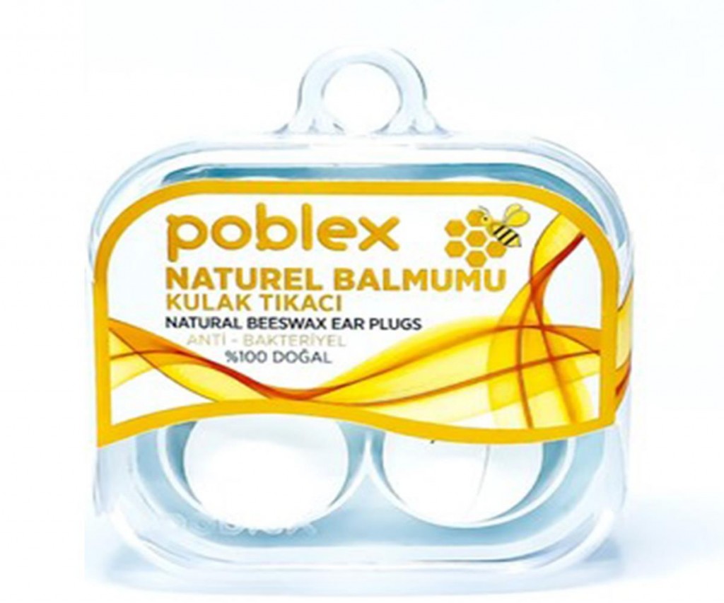Poblex Naturel Balmumu Kulak Tıkacı - Kulak Koruyucu Tıpası 4'Lü