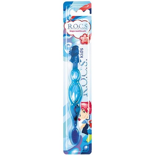Rocs Kids 3-7 Yaş Arası Soft Çocuk Diş Fırçası Mavi