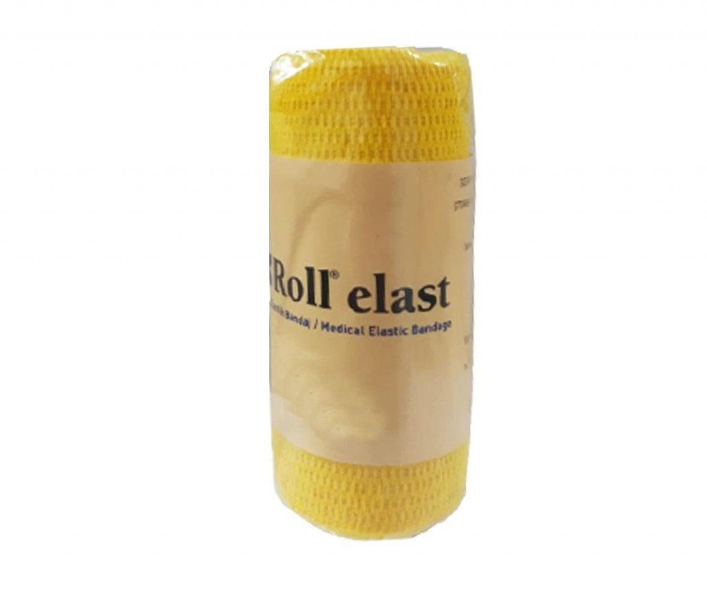 Roll Elast Elastik Bandaj 10 Cm X 3.5 Cm - Sarı