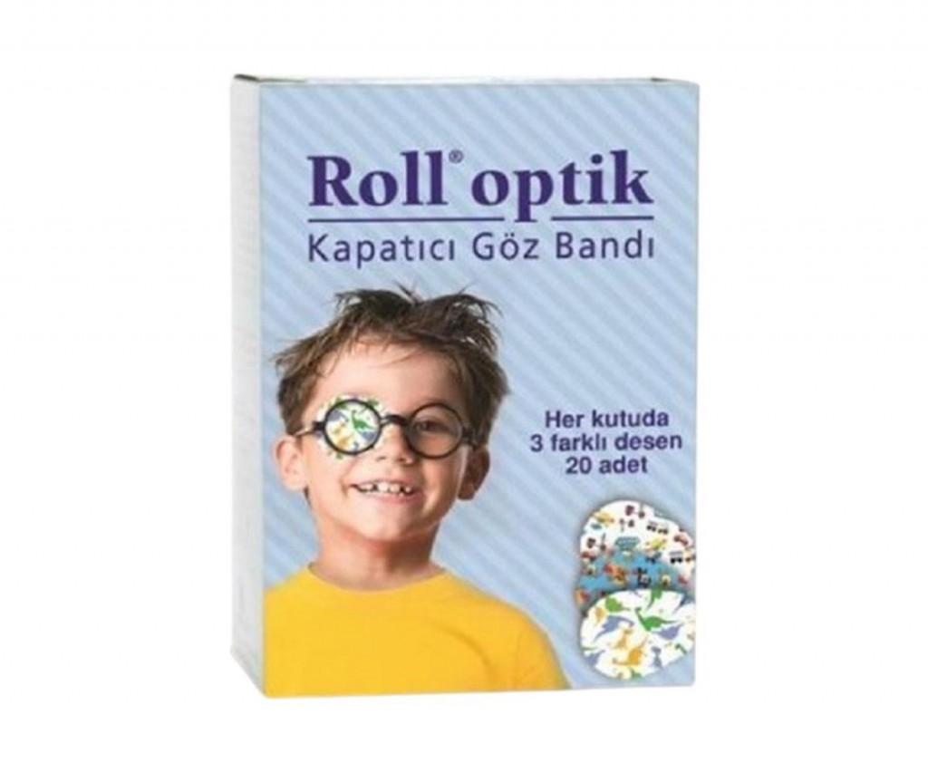 Roll Optik Kapatıcı Göz Bandı Erkek 20 Adet