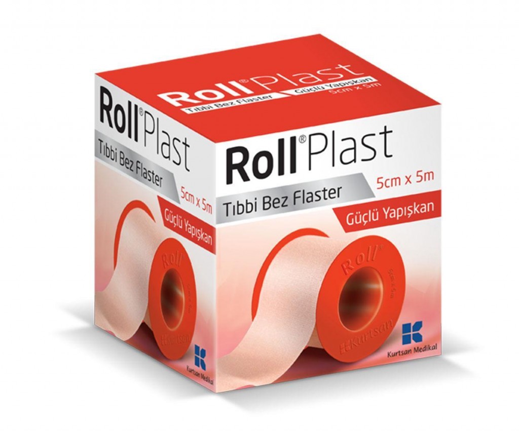 Roll Plast Çinko Oksitli Tıbbi Flaster 5Cm X 5M