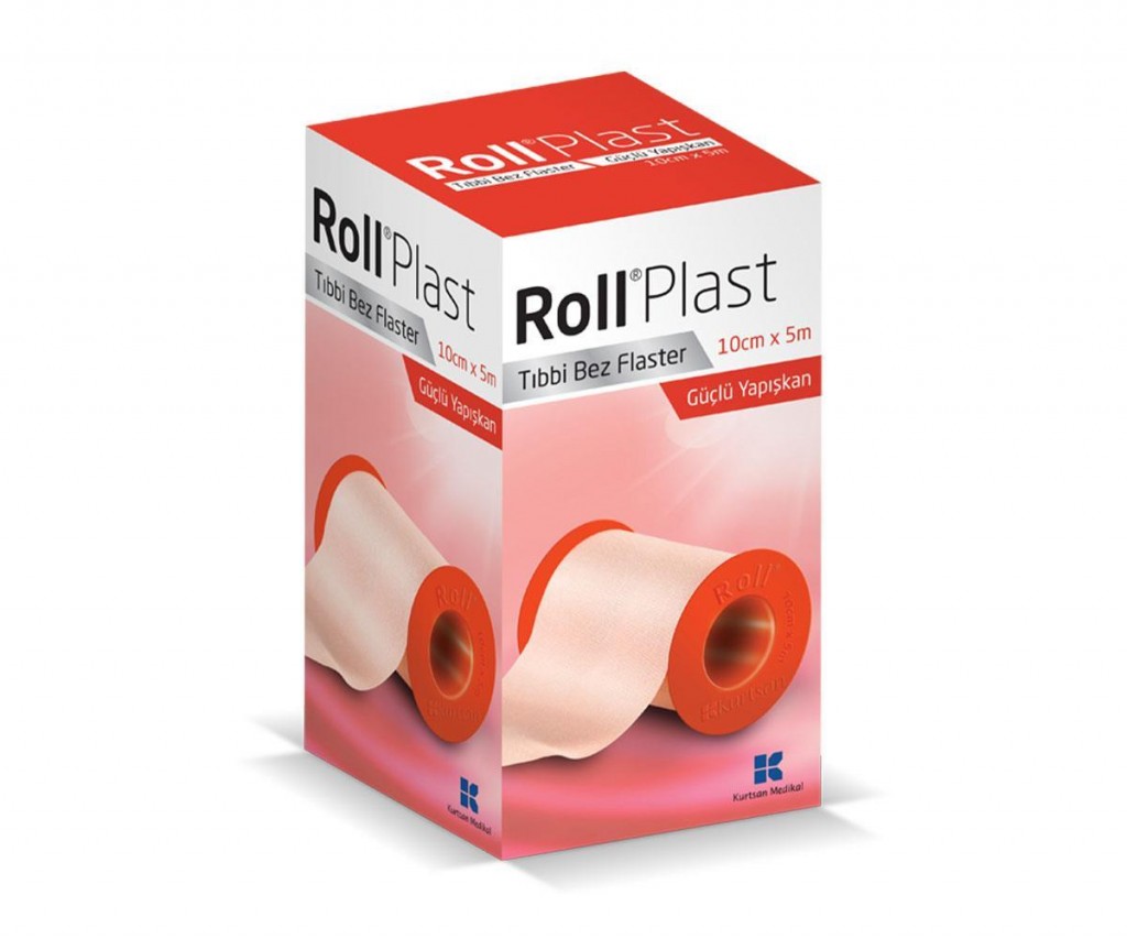 Kurtsan Roll Plast Tıbbi Bez Flaster 10Cm X 5M