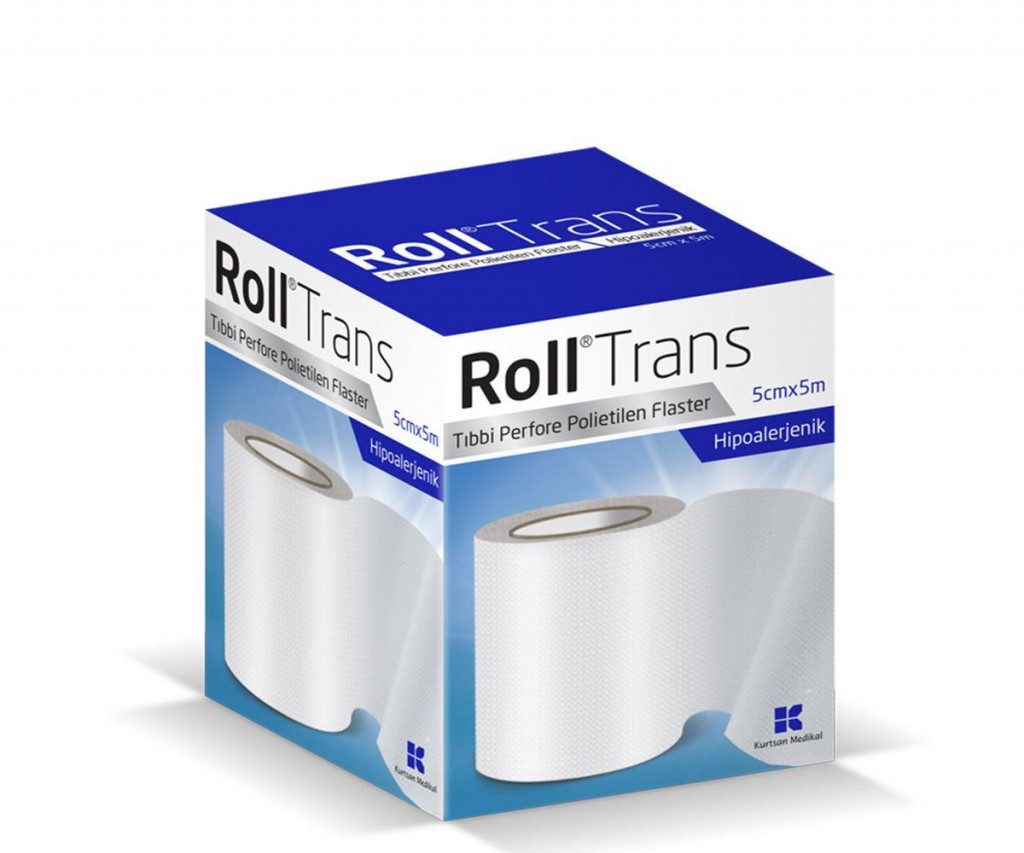 Roll Trans Şeffaf Perfore Polietilen Flaster 5Cm X 5M