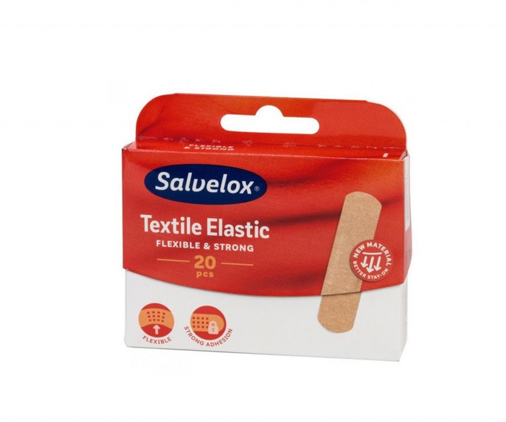 Salvelox Textile Elastic - Tekstil Elastik Yara Bandı 20 Adet
