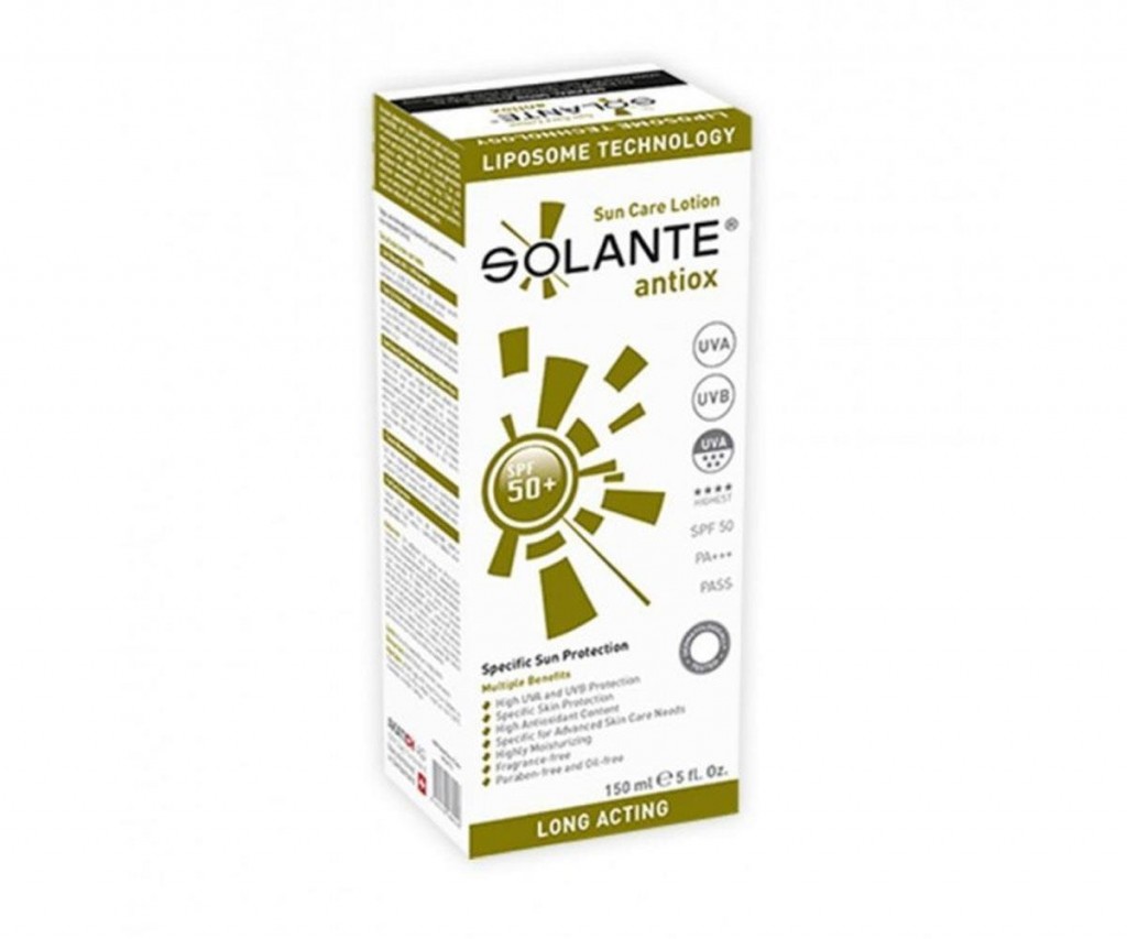 Solante Antiox Spf 50+ Sun Care Lotion 150 Ml Solante Antioksidan-Antiaging Güneş Losyonu