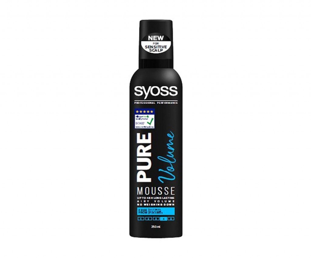 Syoss Pure Volume Saç Köpüğü 4 Numara Mavi 250 Ml