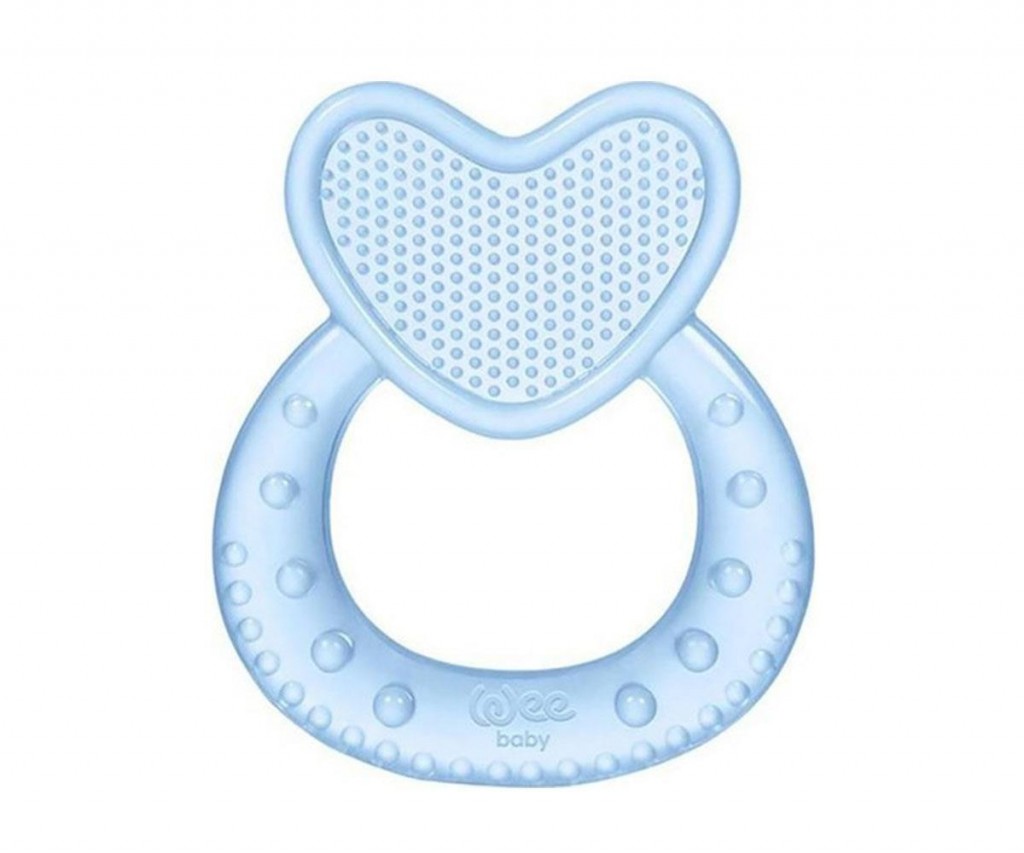 Wee Baby Kalpli Silikon Diş Kaşıyıcı Açık Mavi